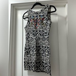 ASTR Geometric Mini Dress, Open back